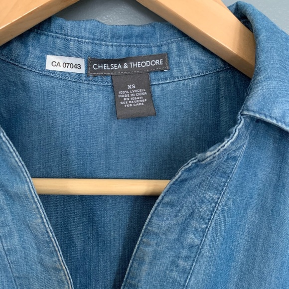 Chelsea & Theodore Soft Denim Dress Size XS - Picture 3 of 5